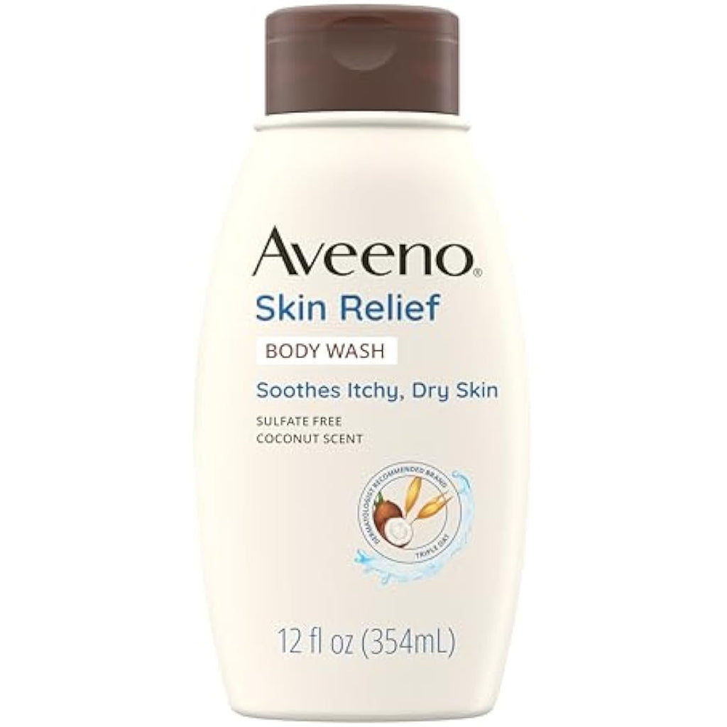 Aveeno Skin Relief Body Wash – Nourishing Coconut & Oatmeal, 12 fl oz