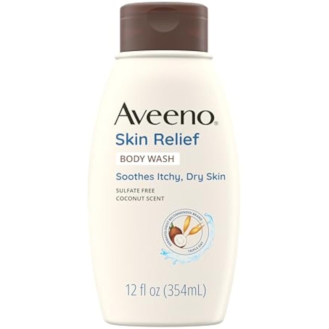 Aveeno Skin Relief Body Wash – Nourishing Coconut & Oatmeal, 12 fl oz