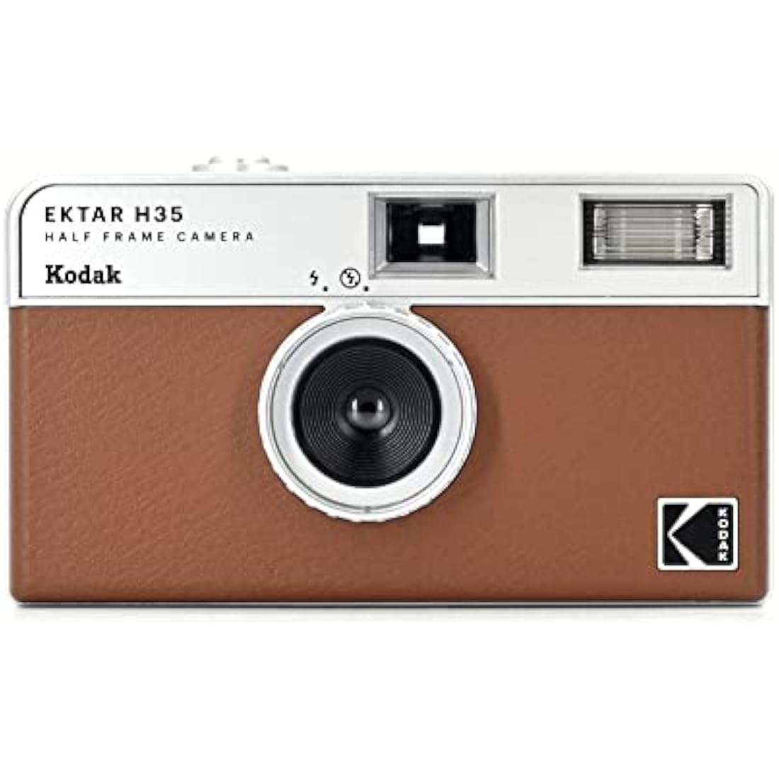 Kodak Ektar H35 Half Frame 35mm Film Camera - Reusable & Lightweight (Brown)