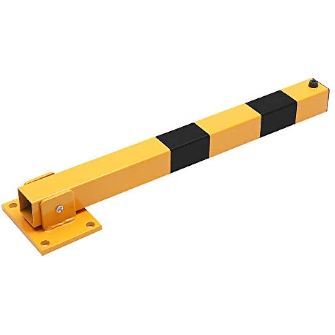 Foldable Steel Car Parking Barrier Post - 60cm Yellow/Black