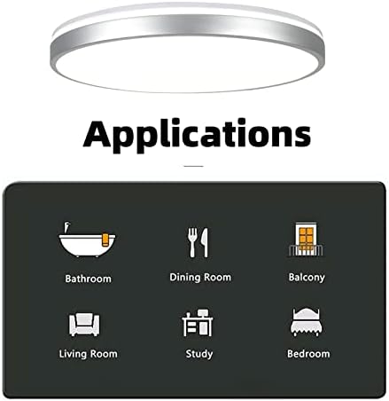 Horevo 24W LED Ceiling Light | Dimmable RGB with Bluetooth Speaker