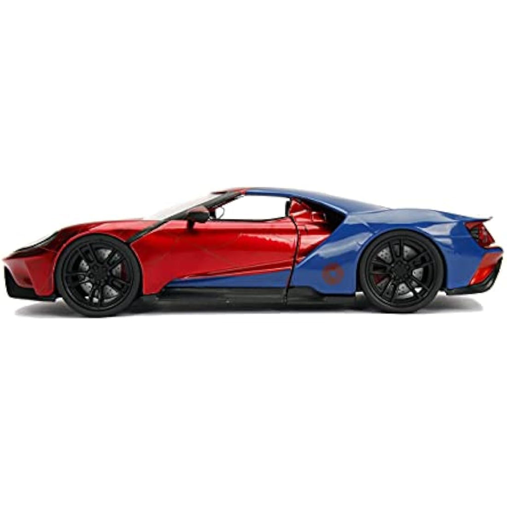 Jada Toys Marvel Spider-Man 2017 Ford GT 1:24 Die-Cast Model Car
