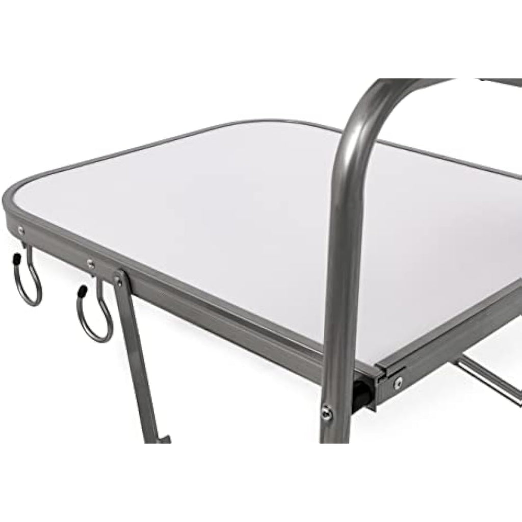 Camco Olympian Deluxe Portable Grill Table – Folding Outdoor Cooking Station