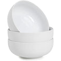 WishDeco Large Ceramic Soup Bowls - 1100ml White Salad Bowl Set of 3