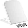 Mass Dynamic Square Toilet Seat – Soft Close & Quick Release, White
