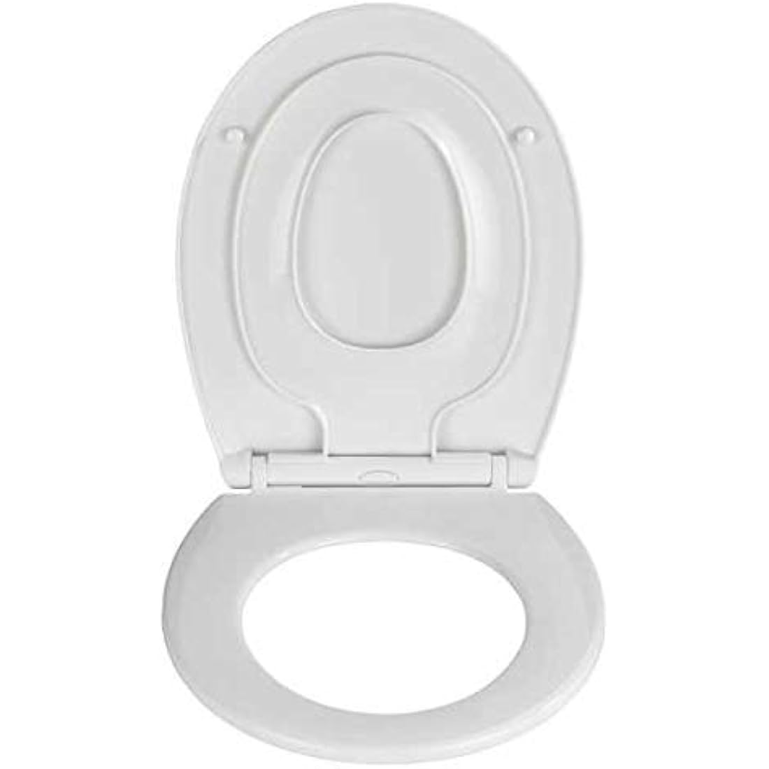 WENKO Syros Family Toilet Seat | Soft-Close White Thermoplastic