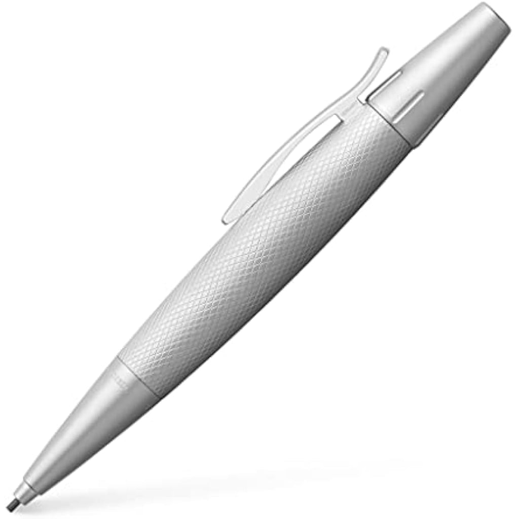 Faber-Castell E-motion Twist Pencil – Pure Silver 1.4mm Lead