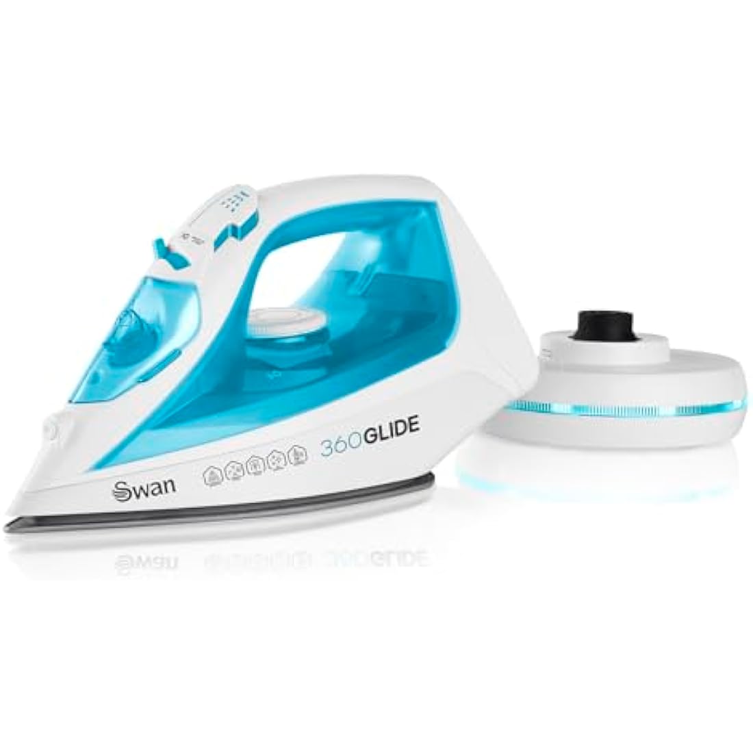 Swan 2-in-1 Cordless Steam Iron | 2800W Ceramic Soleplate – Blue