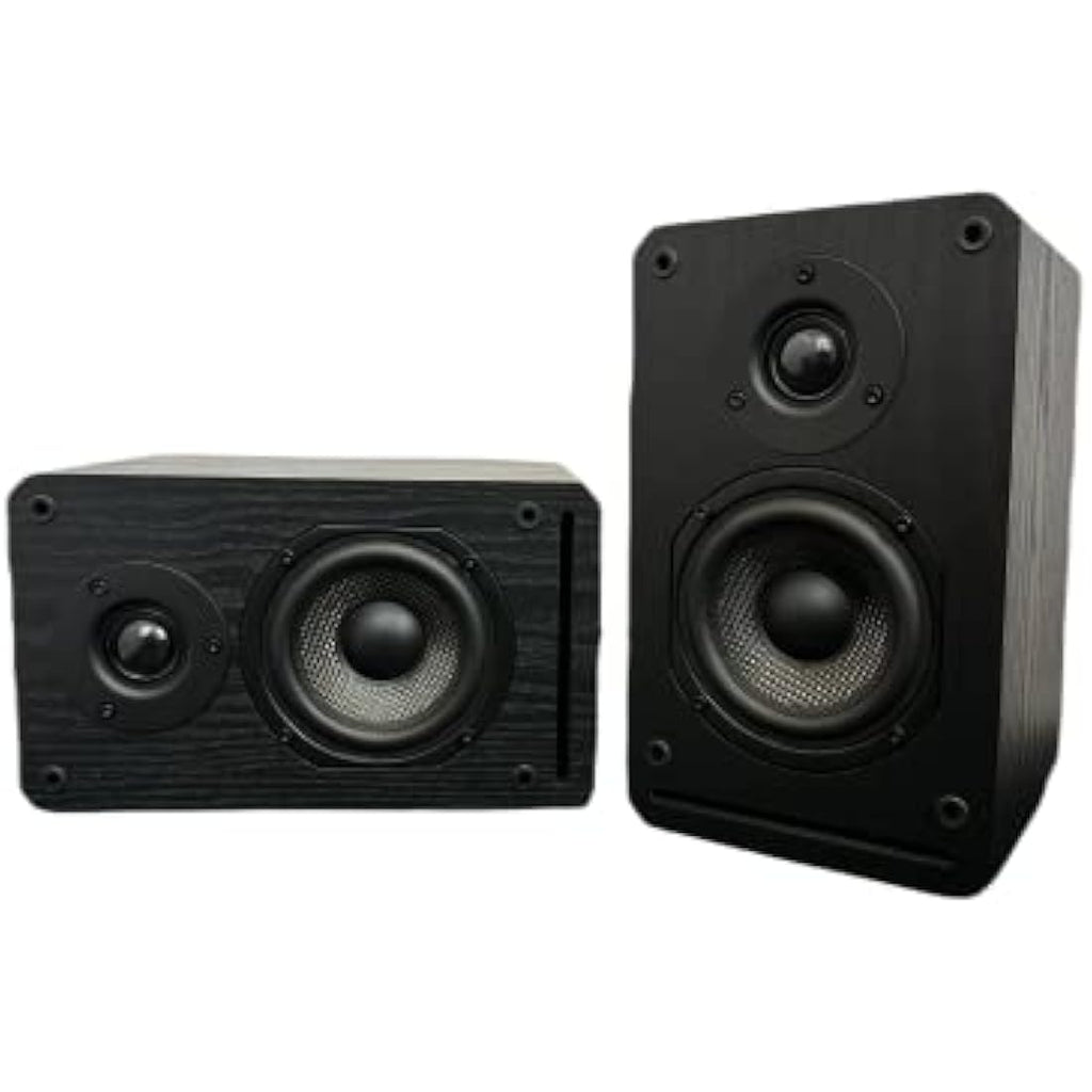 Roxel RBS-300 Passive Bookshelf Speakers | 150W Carbon Fiber Woofer