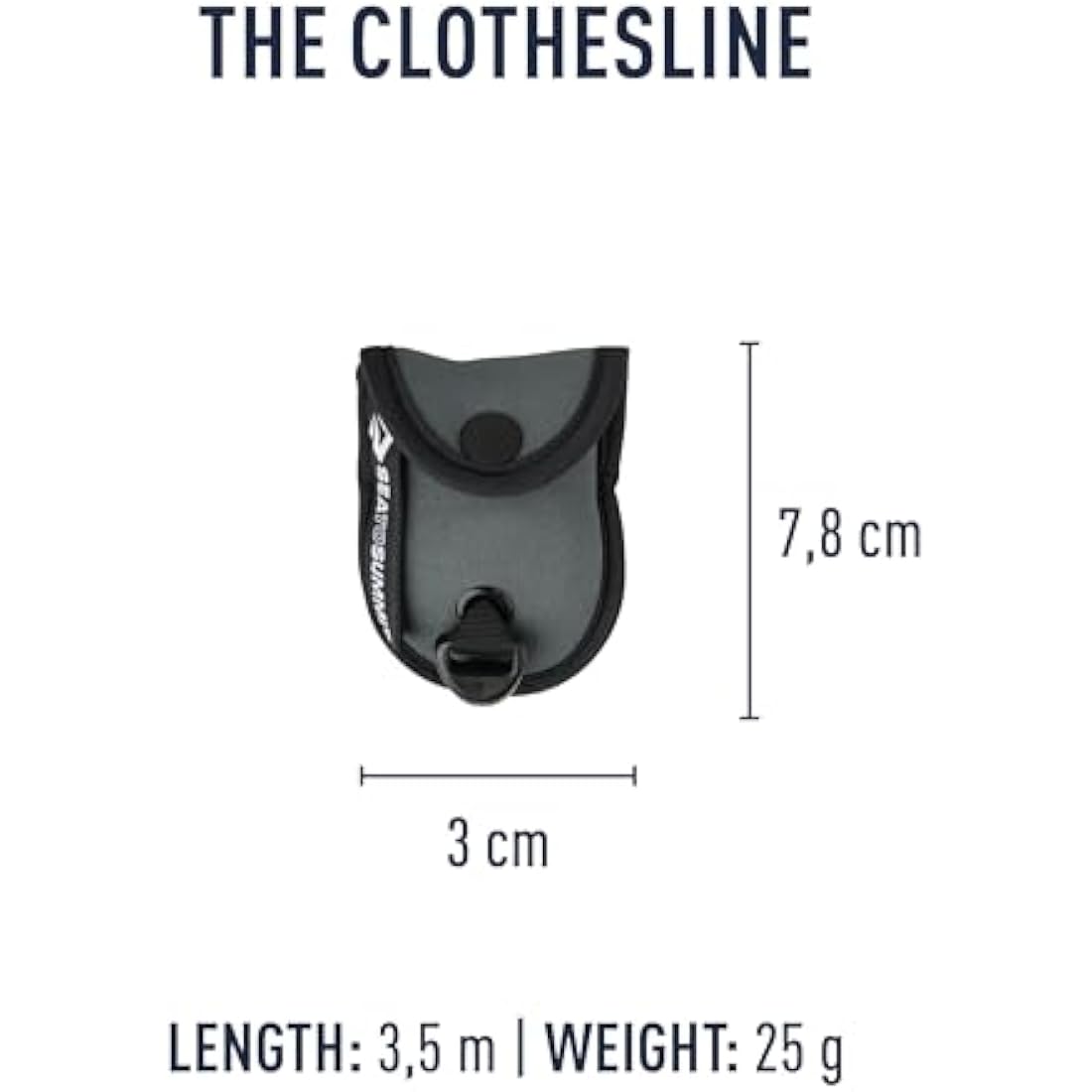 Sea to Summit Lite Line Clothesline – 3.5m Reflective Cord for Camping