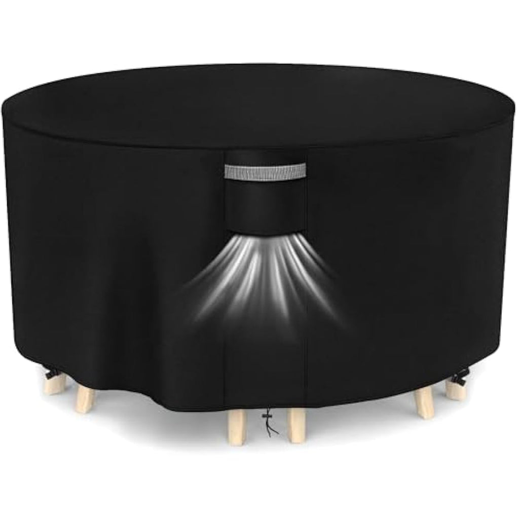 Dokon Round Garden Furniture Cover | Waterproof 420D Oxford | Ø128 x 71cm