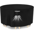 Dokon Round Garden Furniture Cover | Waterproof 420D Oxford | Ø128 x 71cm