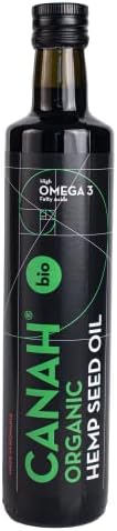 Canah Organic Hemp Seed Oil – 500ml Cold Pressed Unrefined Vegan