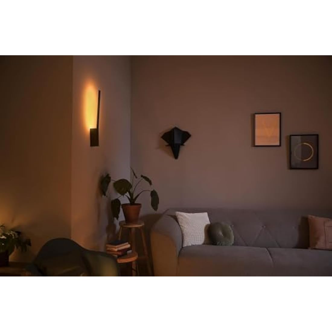Philips Hue Liane Smart LED Wall Light | White & Colour Ambiance - Black