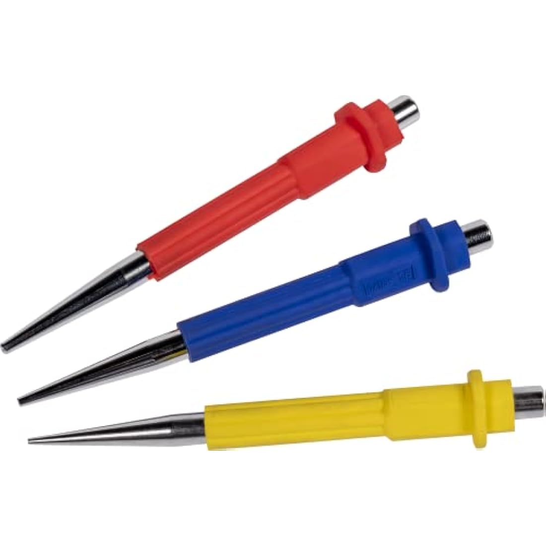 Roughneck 3-Piece Nail Punch Set | Hardened Steel with Color Coded Grips