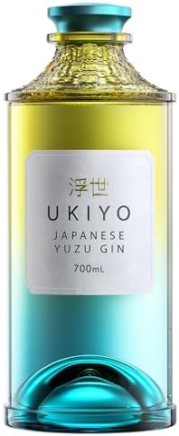 Ukiyo Yuzu Japanese Craft Gin – Citrus & Botanical Spirits – 70cl