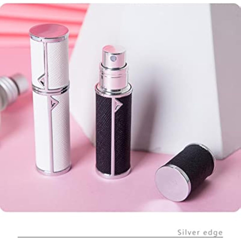 VVGAOGES Perfume Atomiser | 5ml Refillable Leather Travel Spray - Pink