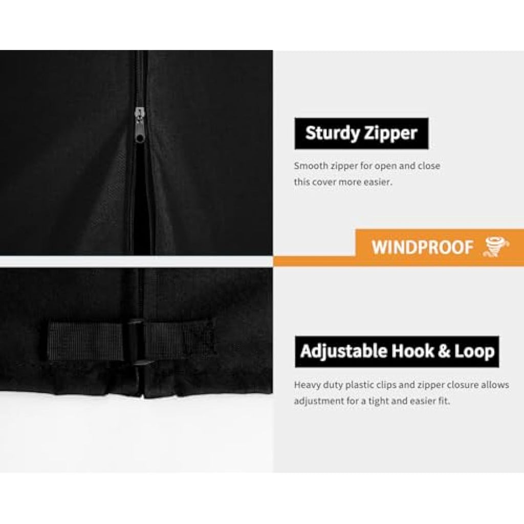 Dokon 2 Seater Garden Swing Cover | Waterproof Oxford Fabric – Black