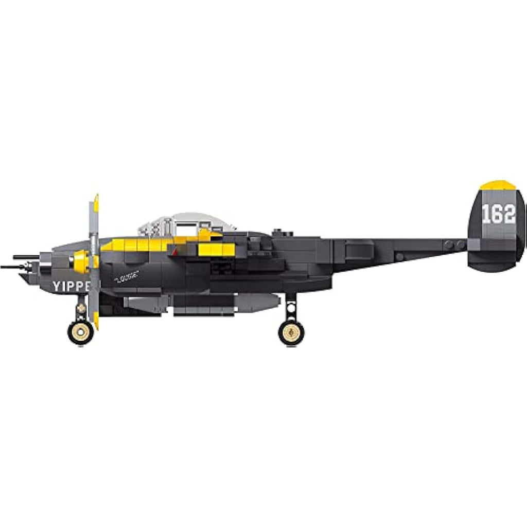 Apostrophe Games P-38 Lightning Fighter Jet Building Block Set - 937 Pcs