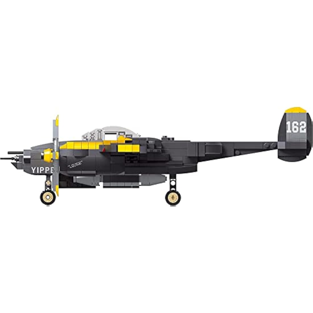Apostrophe Games P-38 Lightning Fighter Jet Building Block Set - 937 Pcs