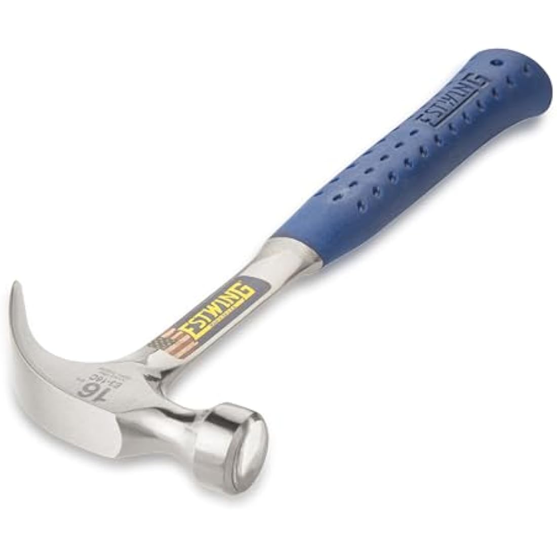 Estwing 16 oz Claw Hammer – Smooth Face Steel with Cushion Grip Handle
