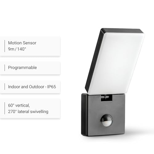 SEBSON Outdoor LED Wall Lights with PIR Motion Sensor - IP65 15W - 2 Pack
