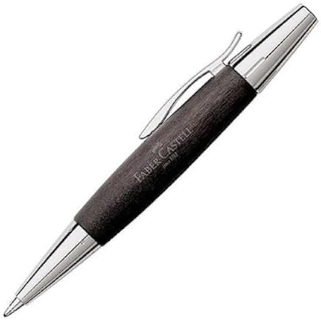Faber-Castell E-Motion Fountain Pen – Black Croco Resin, Medium Nib