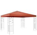 Quick-Star Gazebo Replacement Roof 3x3m – Terracotta PVC Coated Cover