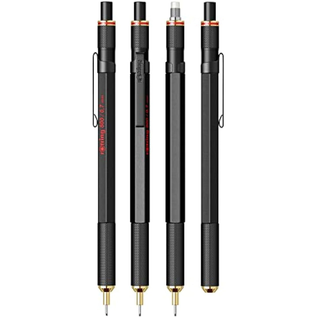 rOtring 800 Mechanical Pencil | 0.7 mm HB | Black Metal Drafting Pencil