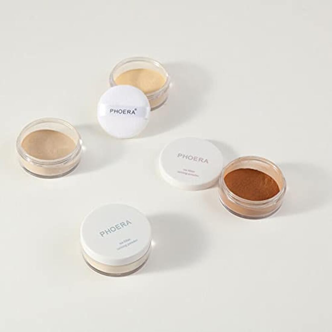 PHOERA Loose Setting Powder – Matte Finish Face Makeup (Cool Beige)