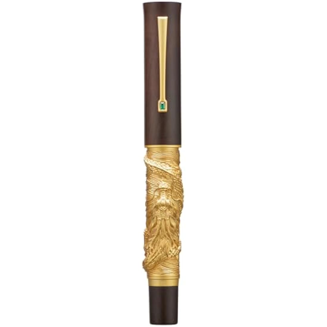 Hongdian N24 Dragon Fountain Pen | Fine Nib Rosewood Luxury Writing Pen