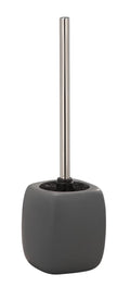 WENKO Faro Ceramic Toilet Brush Set – Grey Modern Bathroom Holder