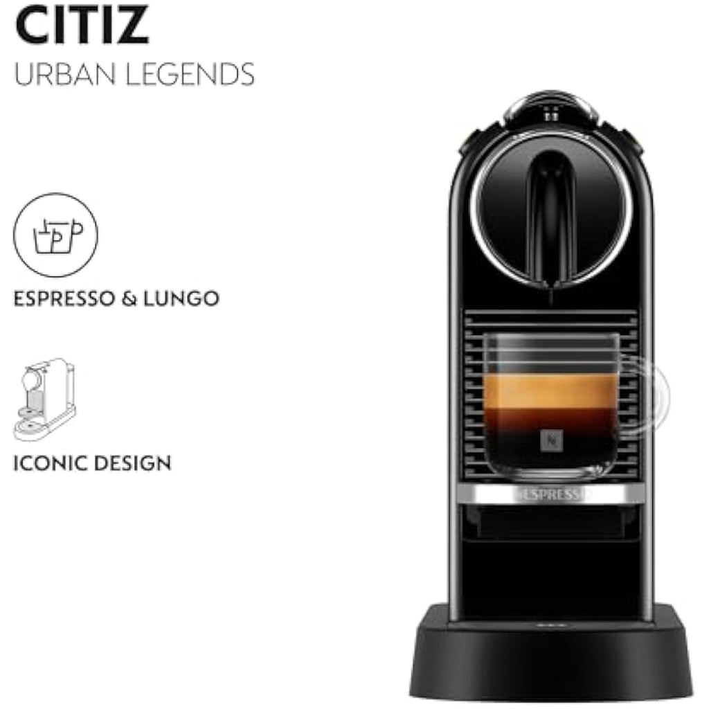 Nespresso CitiZ Coffee Machine by De'Longhi – Espresso Maker, Black