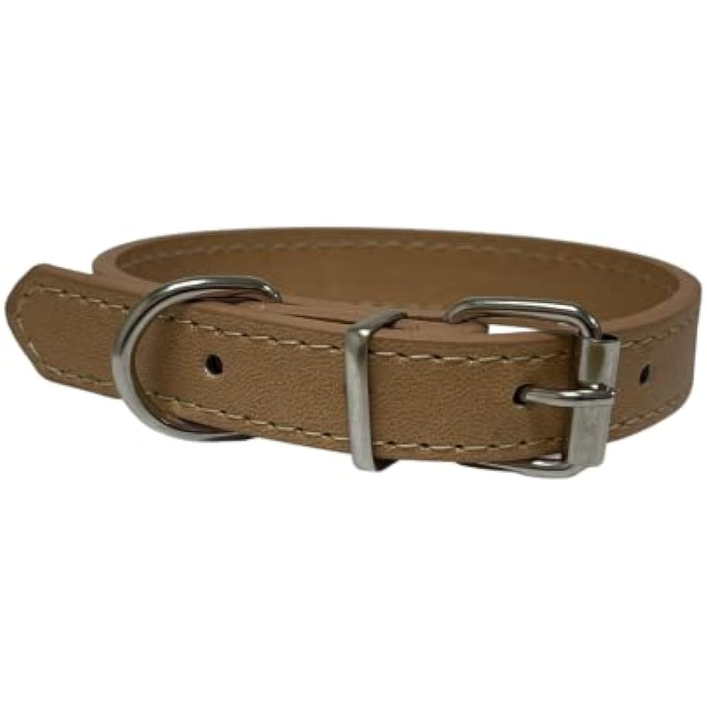 PU Leather Dog Collar – Vibrant Adjustable Pet Neck Strap