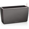 Lechuza Cararo Premium Self-Watering Planter - Anthracite Metallic