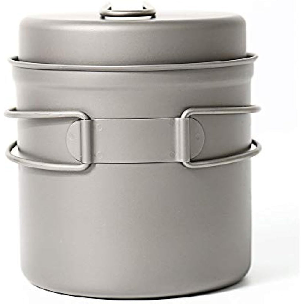 Toaks Titanium Outdoor Camping Pan and Pot Set - 1100ml Ultralight