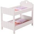 Roba Fienchen Wooden Doll Bunk Bed – White Dividable Toy Bed Set