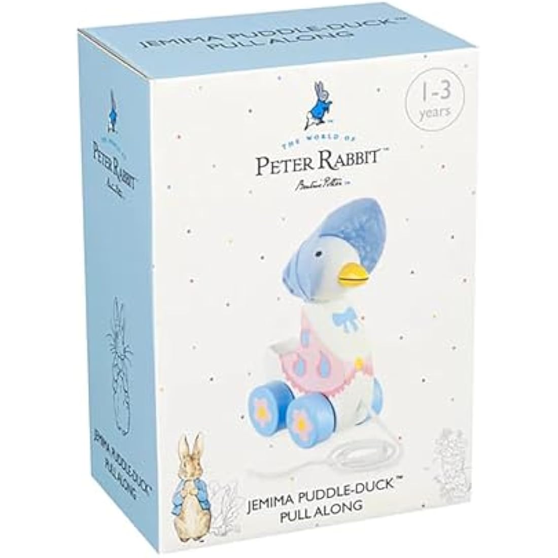Orange Tree Toys Peter Rabbit Jemima Puddleduck Wooden Pull Along Toy
