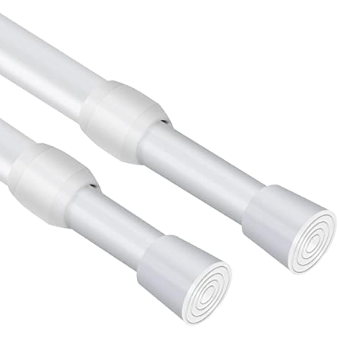 No-Drill Extendable Tension Curtain Rods, 105-190cm, 2 Pack