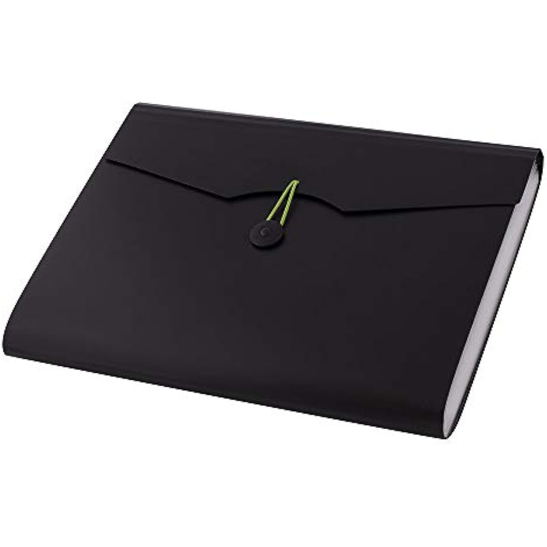 D.RECT A4 Expanding File Folder | 12-Pocket Document Organiser - Black