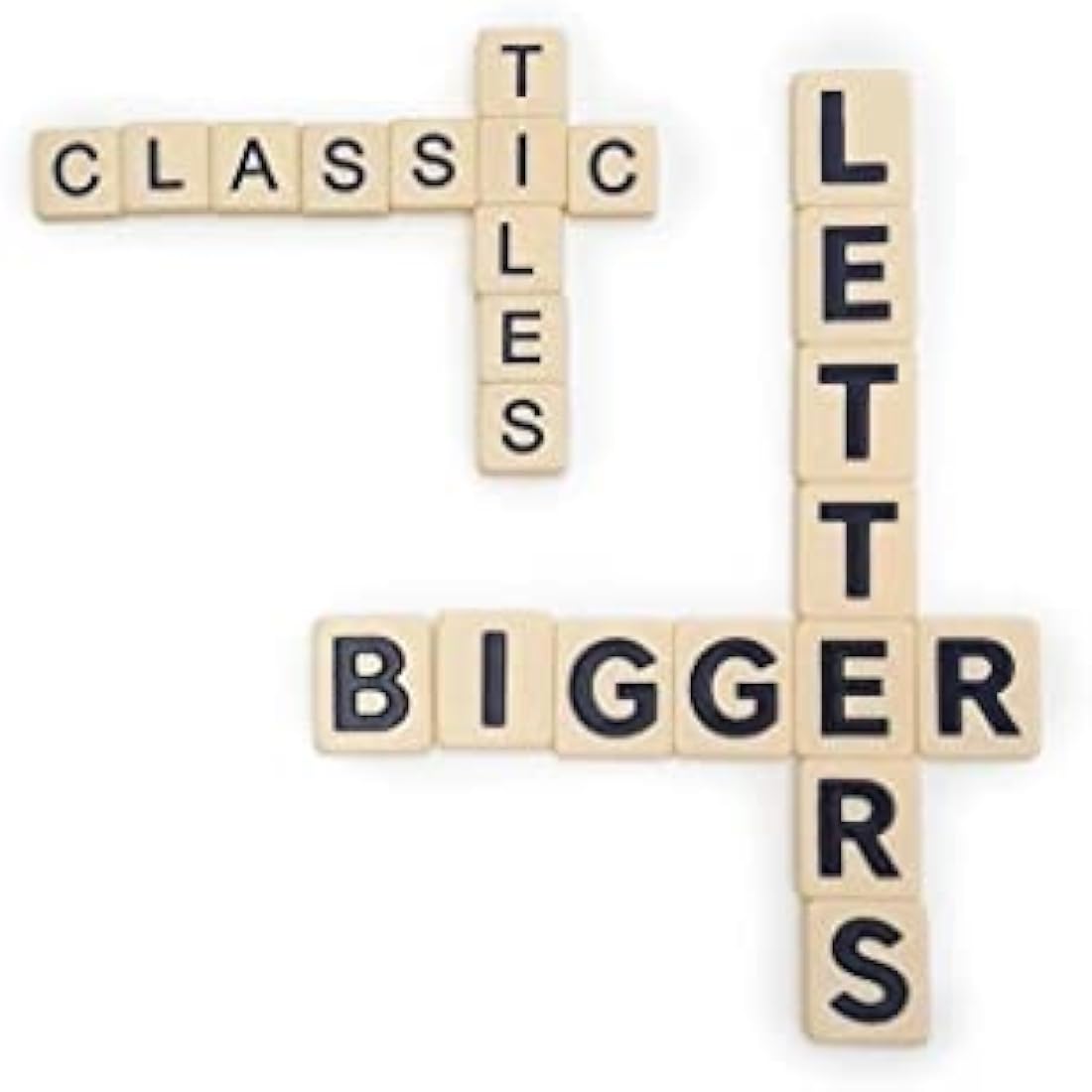Bananagrams Big Letter Word Game – Large Tiles for Low Vision