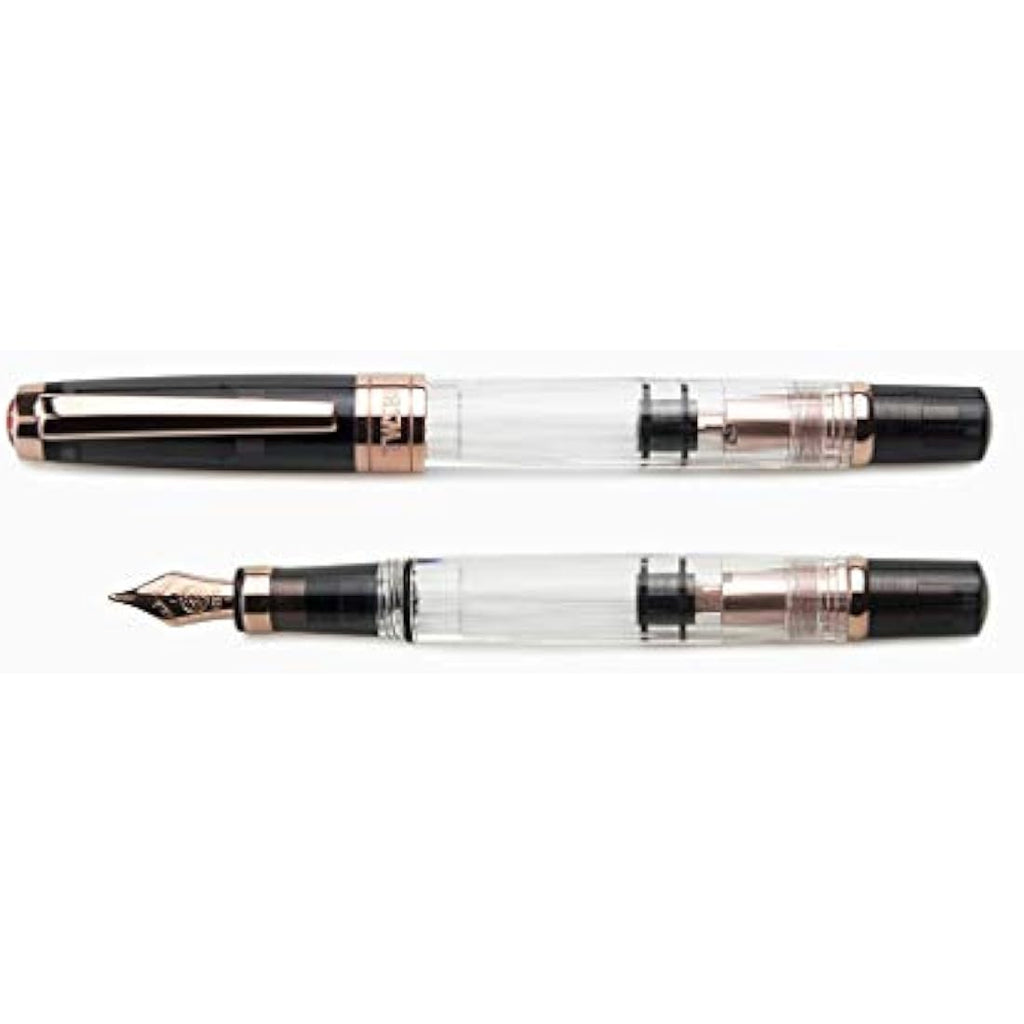 Twsbi Diamond 580 Smoke Rose Gold II Fountain Pen – Stub 1.1 Nib
