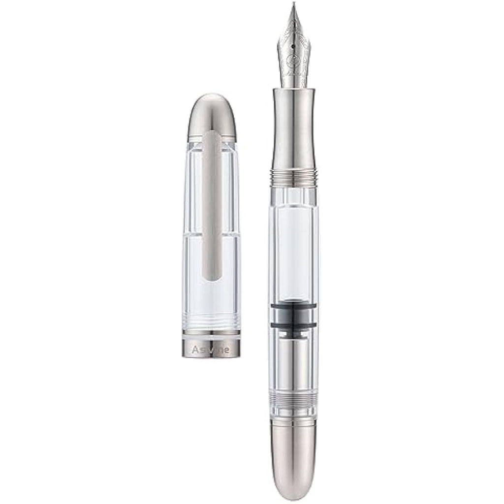 Asvine P36 Titanium Fountain Pen | Piston Filling Acrylic Fine Nib