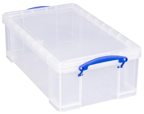 Really Useful Box 12 Litre Clear Plastic Storage Containers | Pack of 4