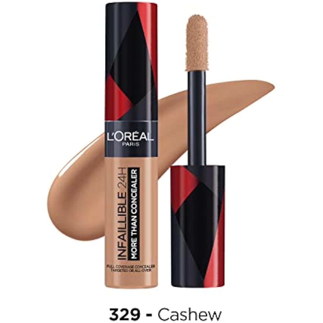 L'Oréal Paris Infallible Full Coverage Matte Concealer – 329 Cashew
