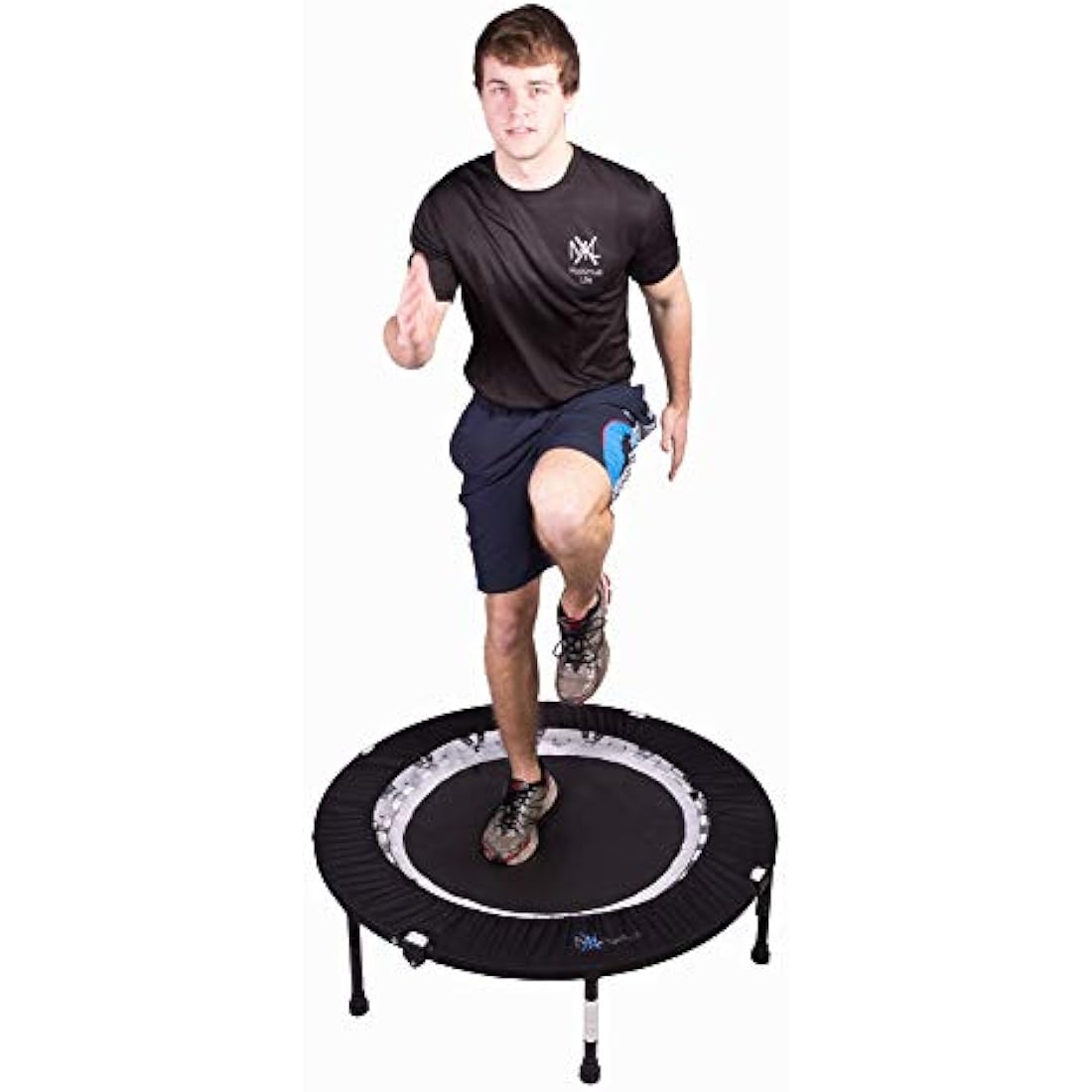 MaXimus PRO Folding Rebounder – Mini Fitness Trampoline with Handlebar