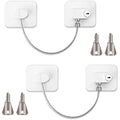 Jolof Store Refrigerator Door Locks | 2-Pack White Child Safety Latches