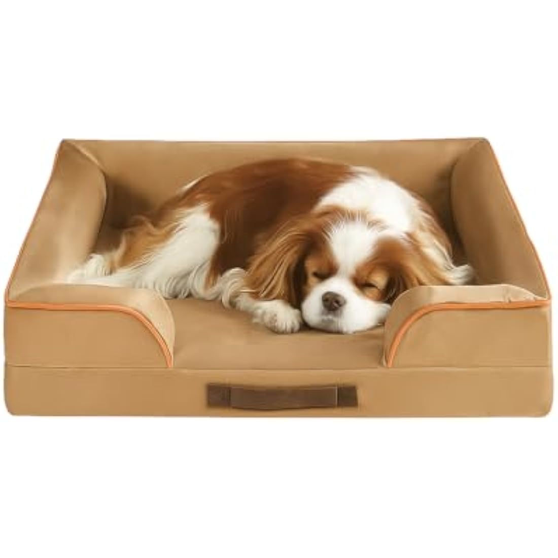 Orthopedic Memory Foam Dog Bed – Waterproof Sofa, Khaki