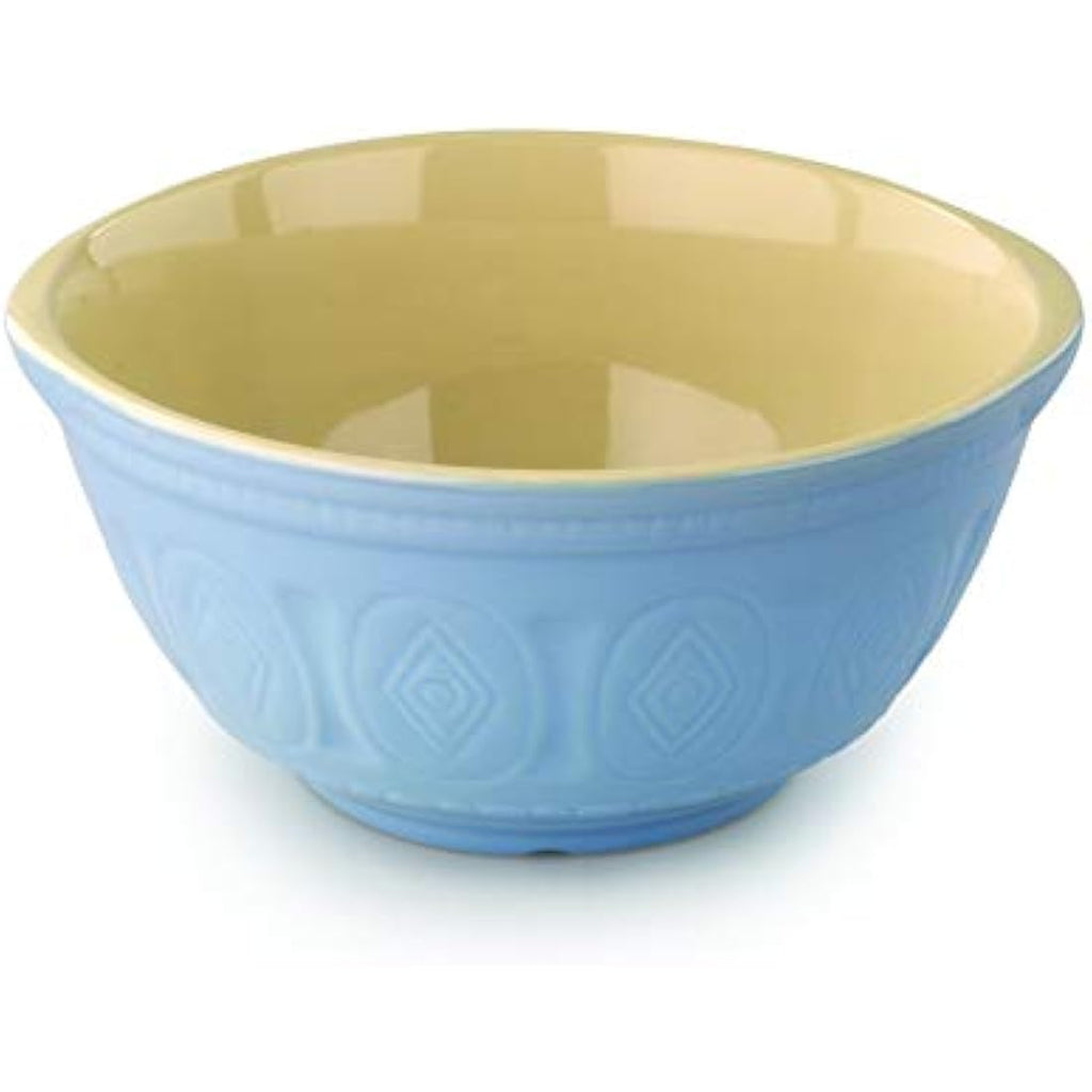 Tala Traditional Stoneware Mixing Bowl - Blue and Cream, 2800ml