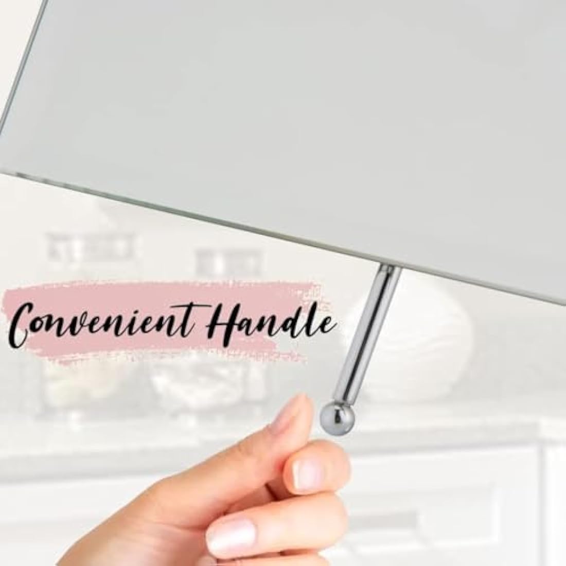 Mirrorvana Frameless Wall Mount Bathroom Mirror | 11" Swivel Chrome